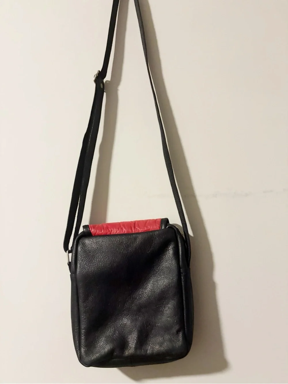 Crossbody Red, Black & White faux Leather Crossbody Shoulder Bag